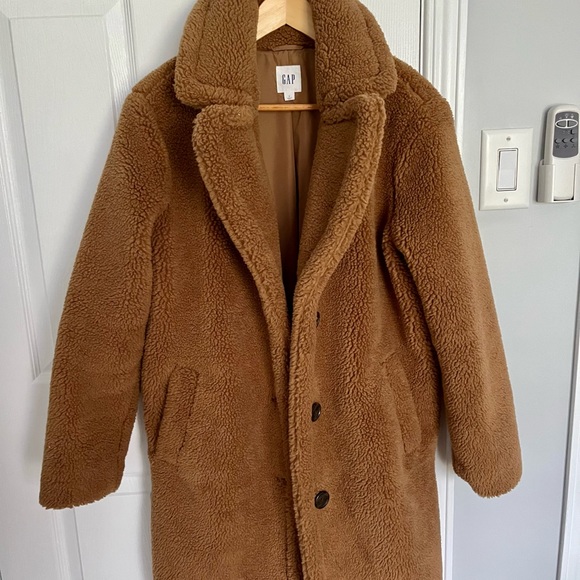 Gap Size Medium Sherpa Jacket in Camel - Picture 7 of 7